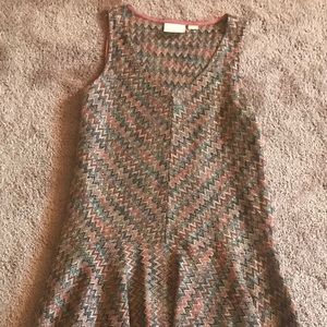 Maeve high low sleeveless knit dress
